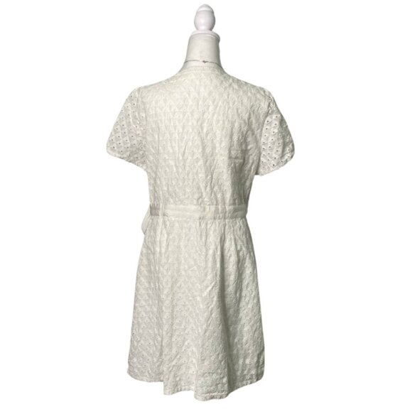 Tommy Hilfiger White Cotton Wrap Dress - Picture 3 of 12
